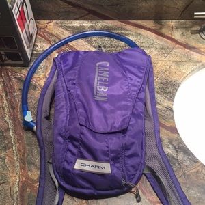 Purple camelbak charm hydration pack